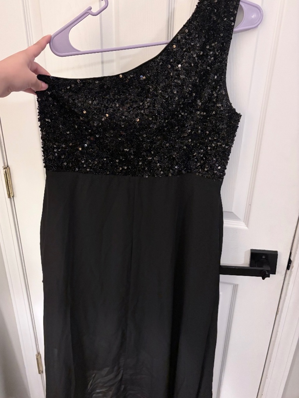 SHEIN black sequin dress